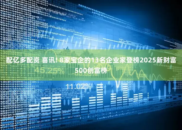 配亿多配资 喜讯! 8家宝企的13名企业家登榜2025新财富500创富榜
